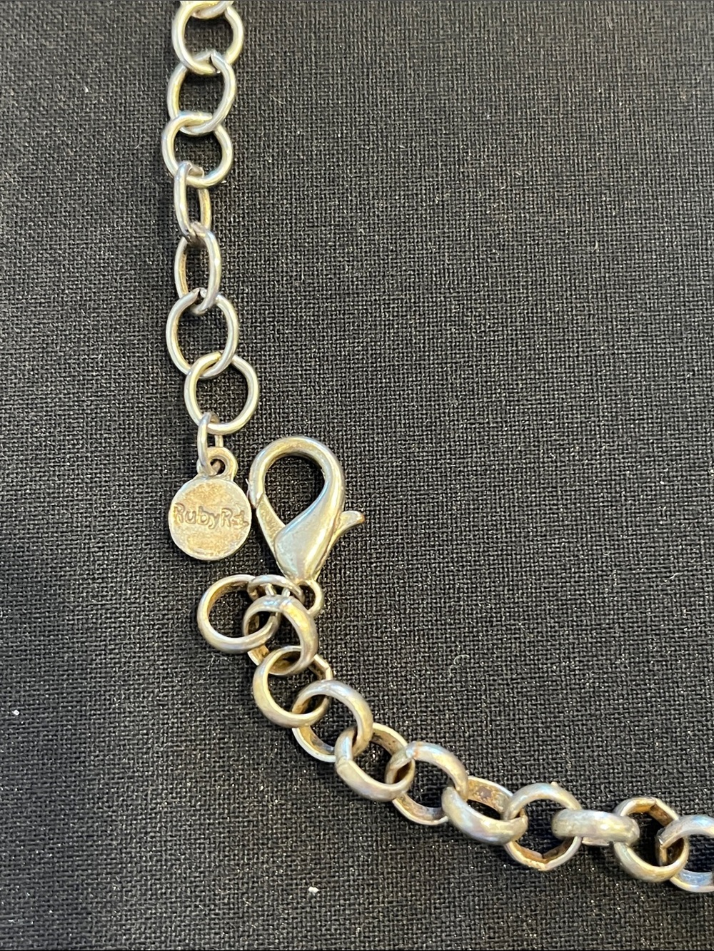 Ruby Rd. Hammered Multi-Disc Necklace in Silver - Picture 2 of 4
